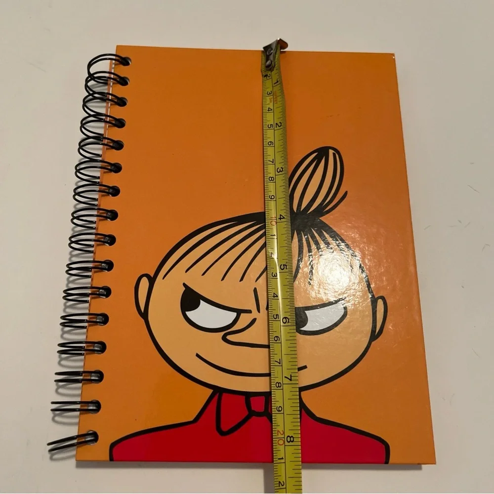 Vintage Moomin Lille My Blank Spiral Bound Notebook Hard Cover Yellow Finland